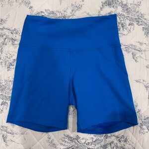 Bright Blue Wunder Train High Rise Short 6 Size:8